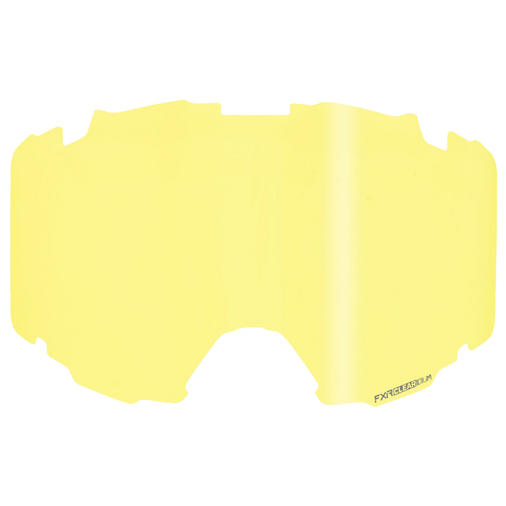 FXR Pilot Clear Dual-Mirror Lens - Yellow