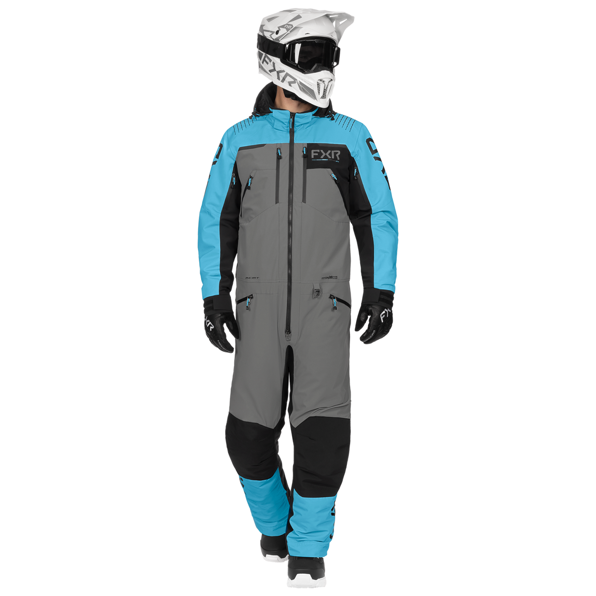 FXR Vertical MTX Lite Monosuit - Blue/Titanium/Black