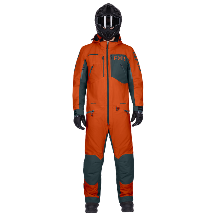 FXR Vertical MTX Lite Monosuit - Orange/Steel