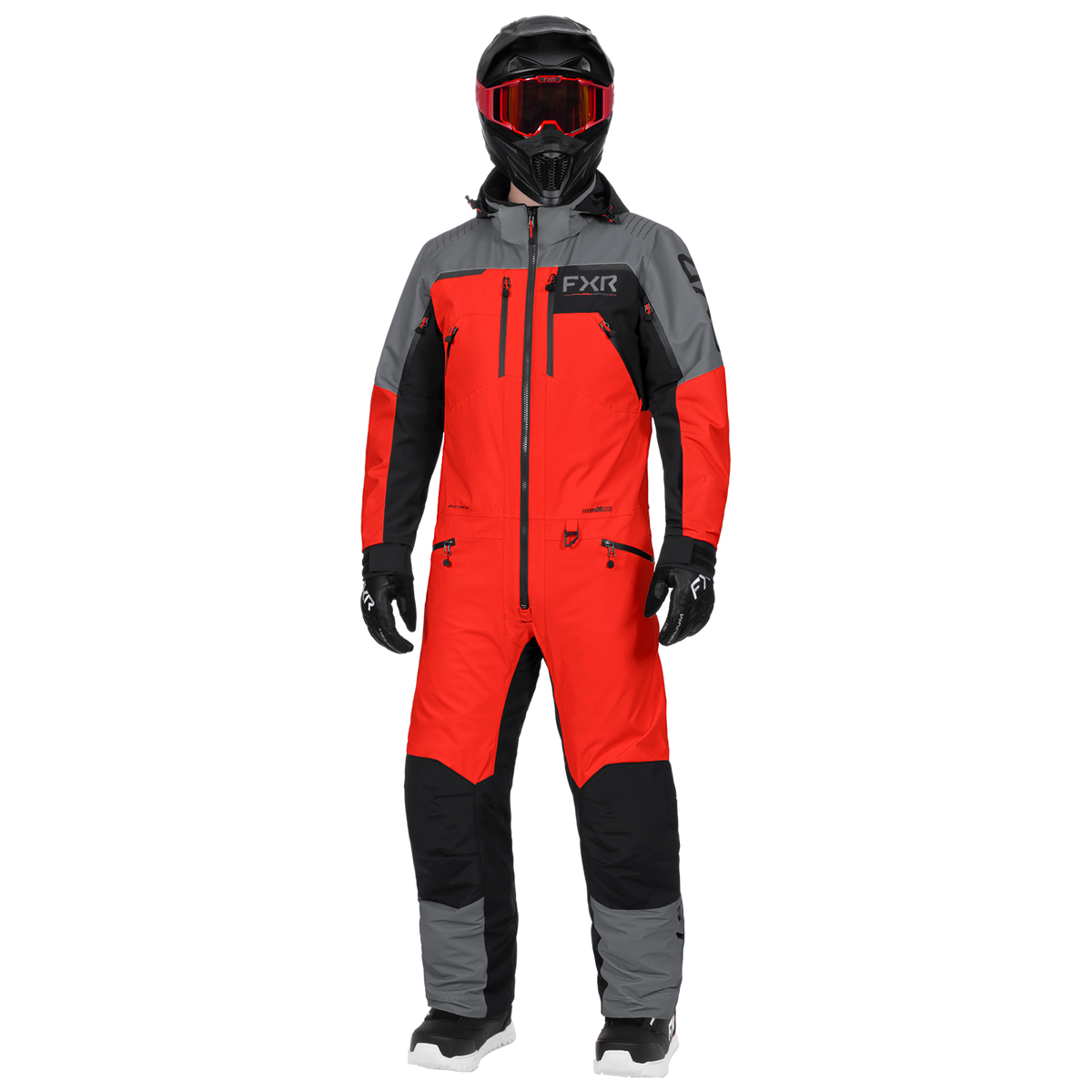 FXR Vertical MTX Lite Monosuit - Red/Titanium/Black