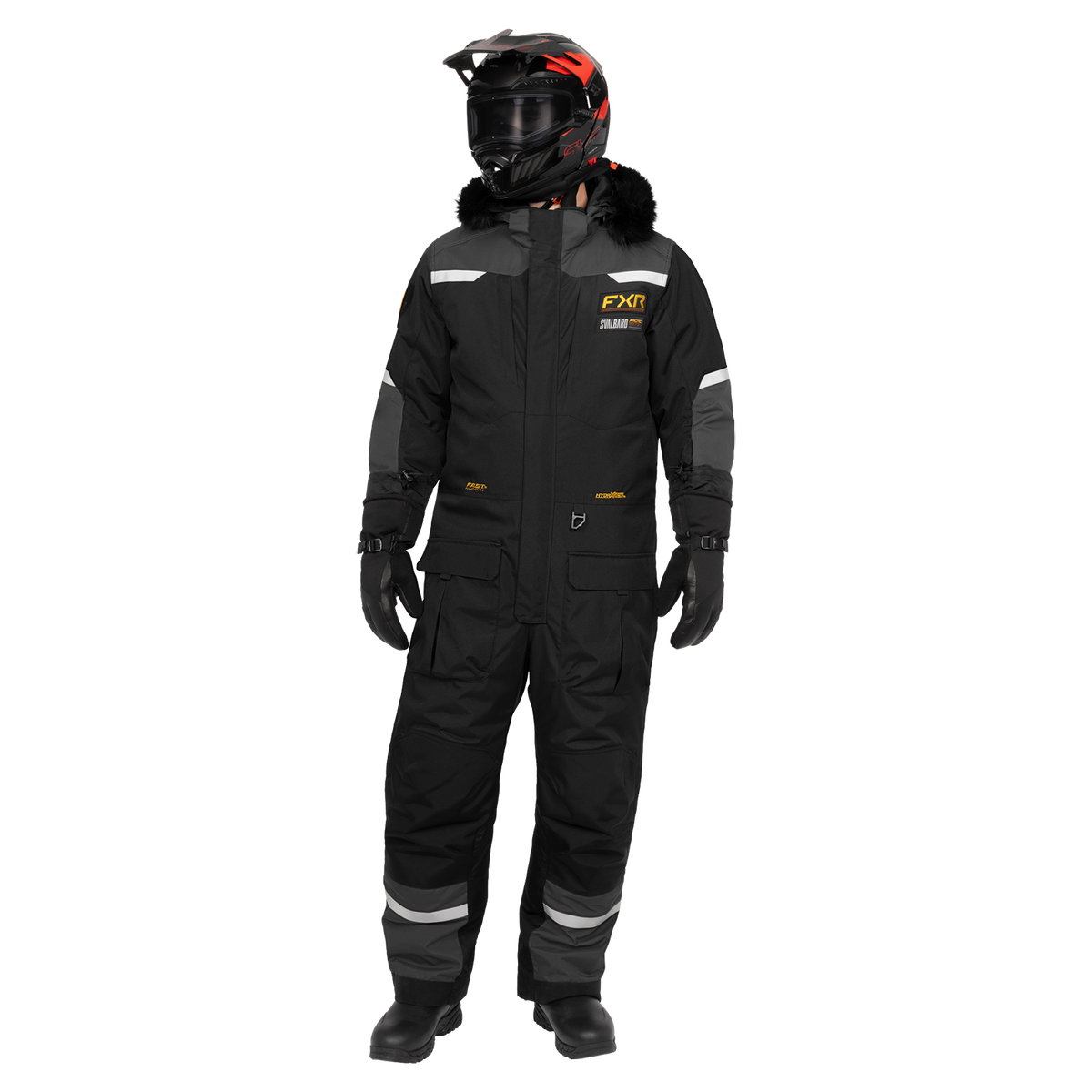 FXR Svalbard F.A.S.T. Insulated Monosuit - Black/Asphalt