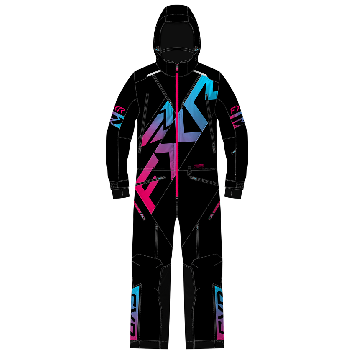 FXR Kids Cold Cross CX Monosuit - Black/Lilac