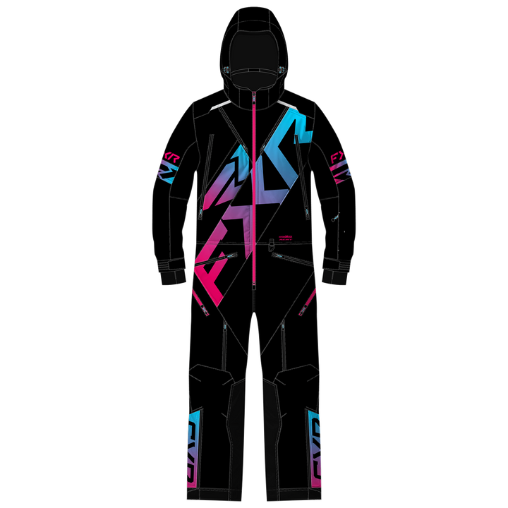 FXR Kids Cold Cross CX Monosuit - Black/Lilac