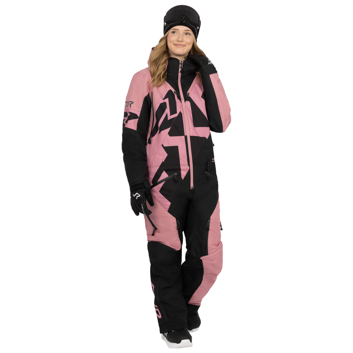 FXR Women's Cold Cross CX Lite Monosuit - Black/Rose