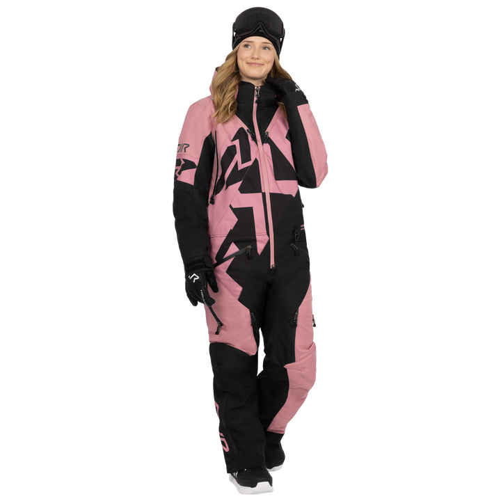 FXR Women's Cold Cross CX Lite Monosuit - Black/Rose