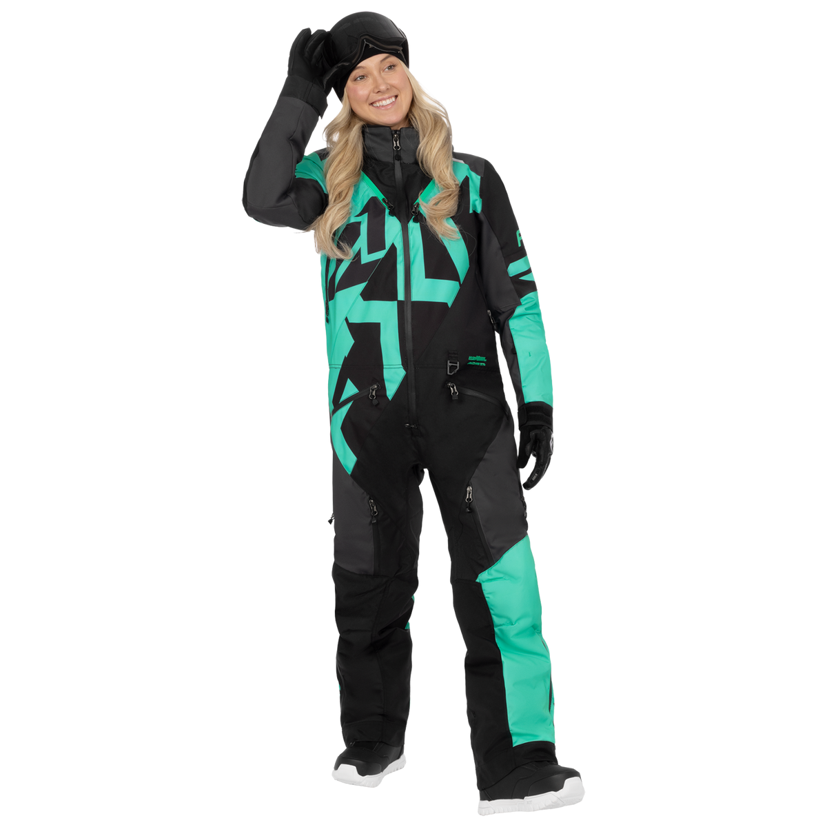 FXR Women's Cold Cross CX Lite Monosuit - Black/Asphalt