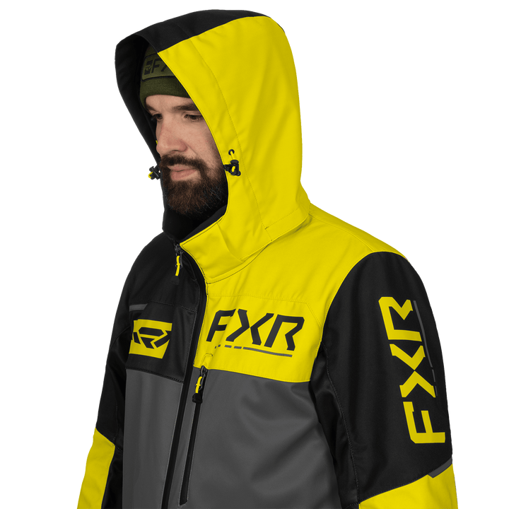 FXR Kids Rev Monosuit - Black/Hi-Vis/Orange