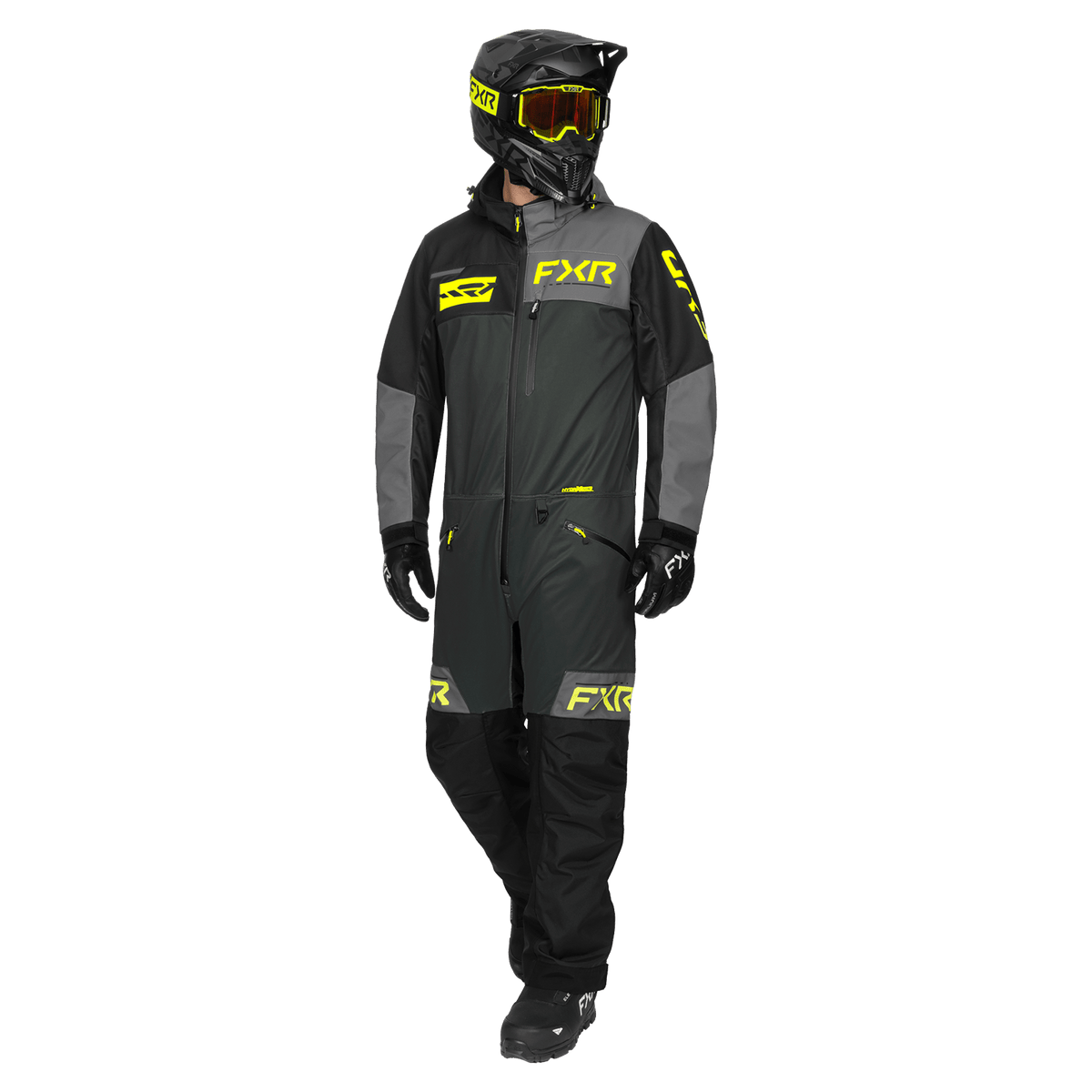 FXR Rev Lite Monosuit - Asphalt/Titanium/Hi-Vis