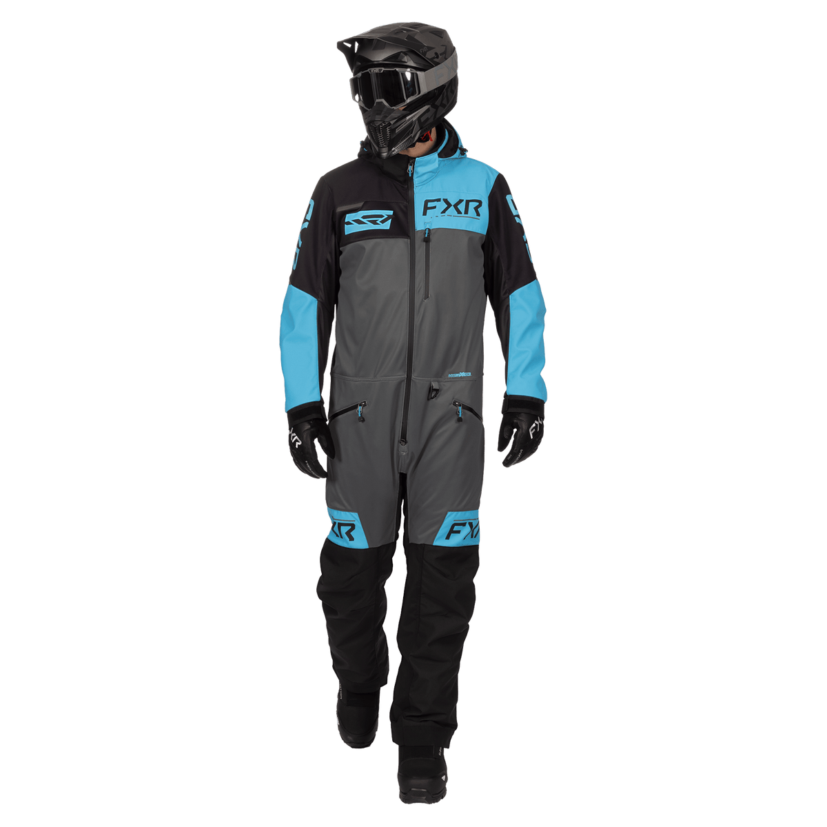 FXR Rev Lite Monosuit - Blue/Titanium/Black