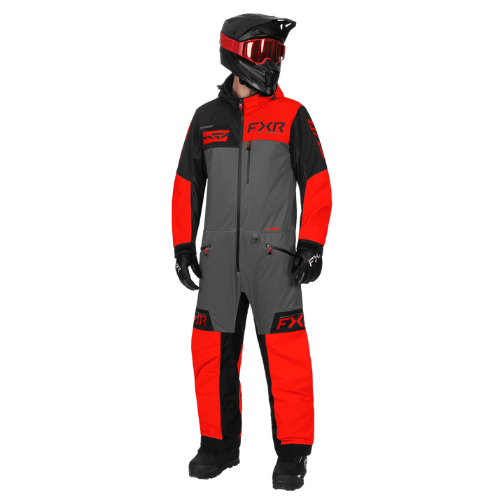 FXR Rev Lite Monosuit - Red/Titanium/Black