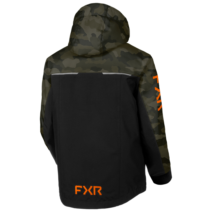 FXR Youth Kick Jacket - Camo/Orange