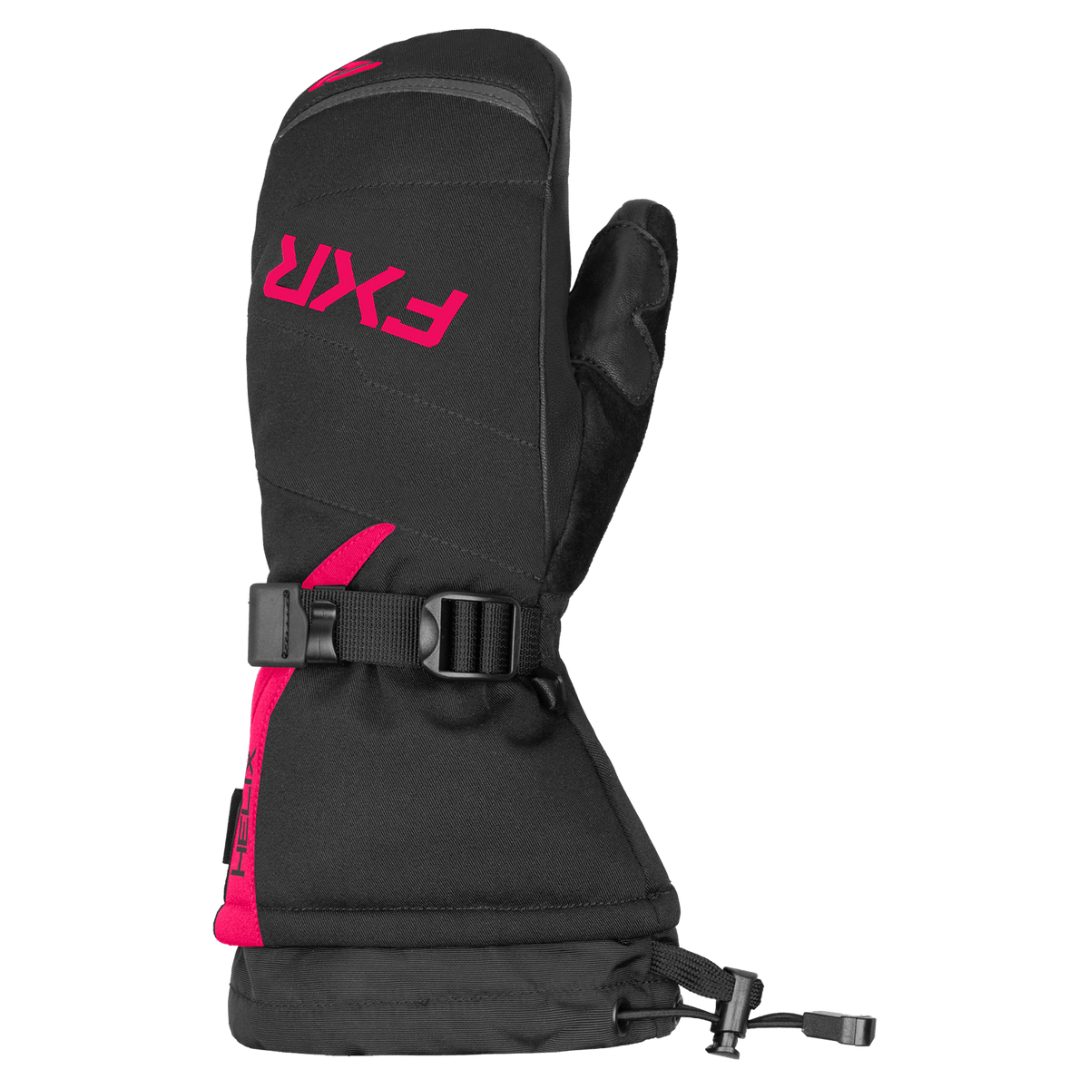 FXR Child Helix Race Mitt - Black/Razz