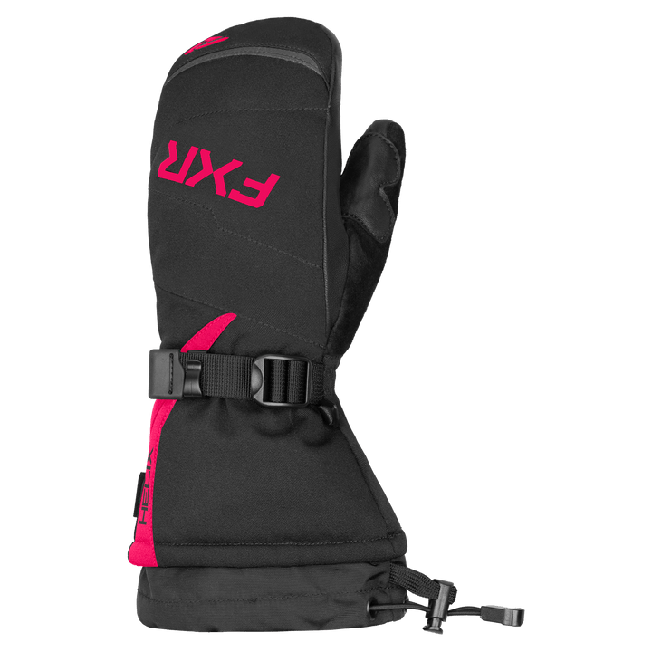 FXR Youth Helix Race Mitt - Black/Razz