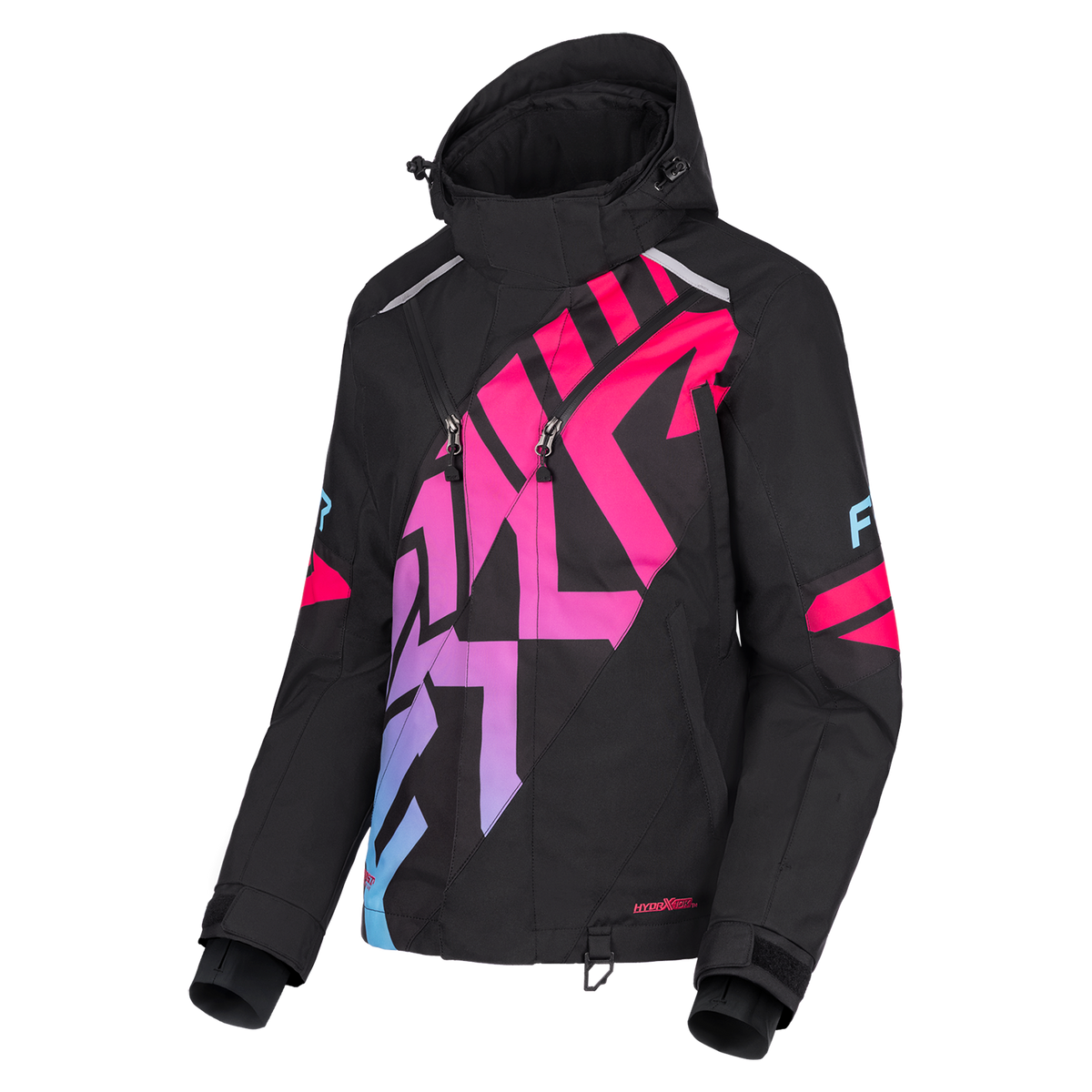 FXR Women's Cold Cross CX Jacket - Black/Blue/Razz