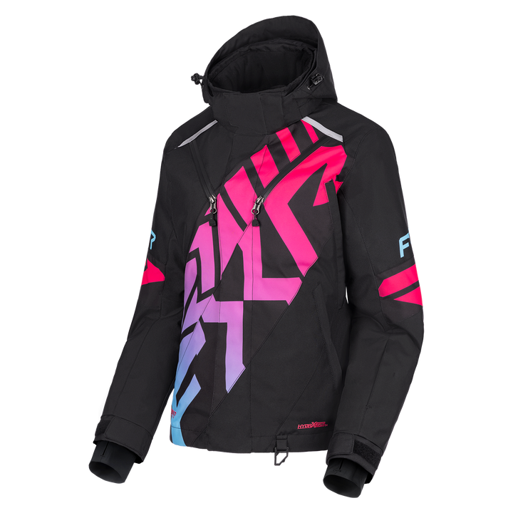 FXR Women's Cold Cross CX Jacket - Black/Blue/Razz