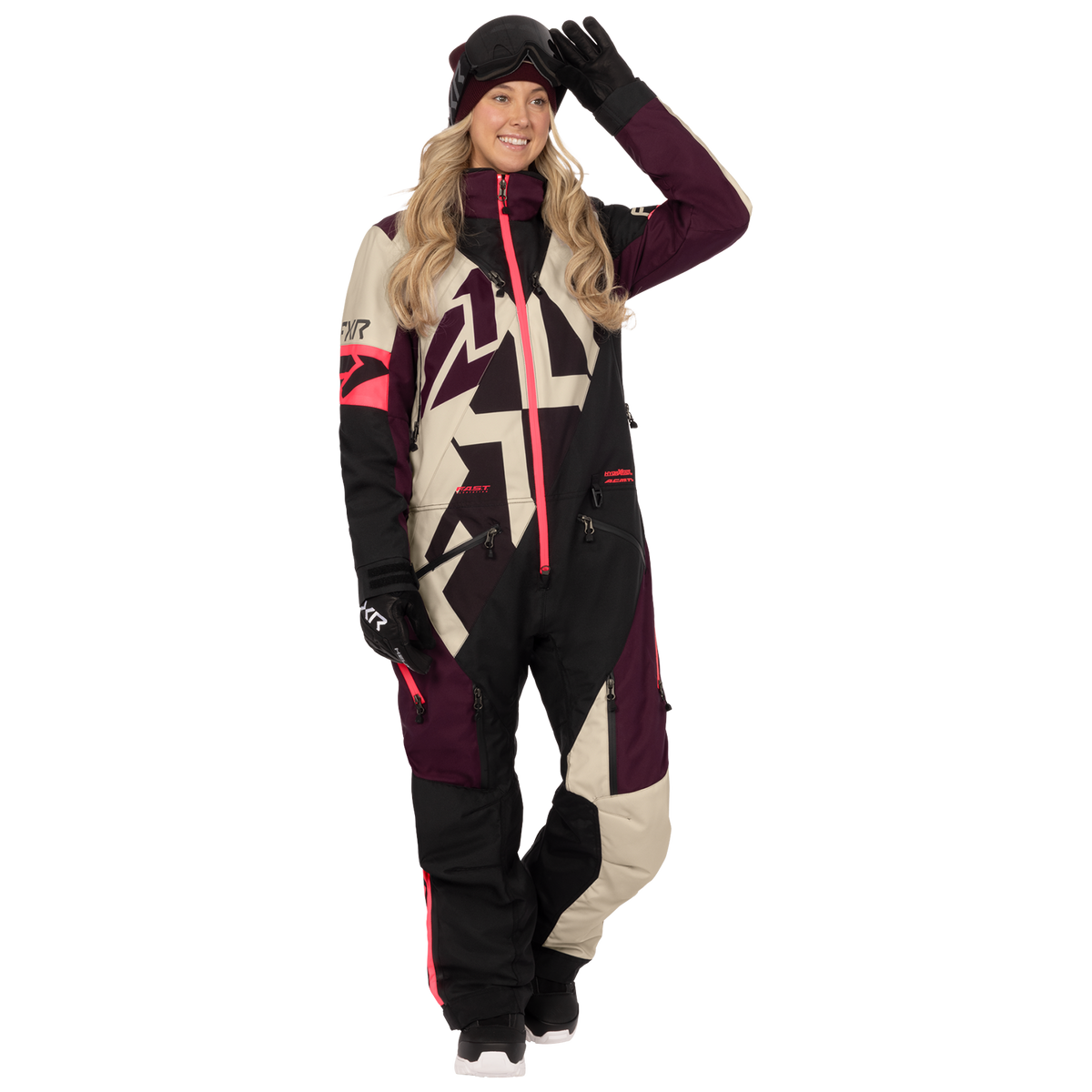 FXR Women's Cold Cross CX F.A.S.T. Monosuit - Sand/Plum