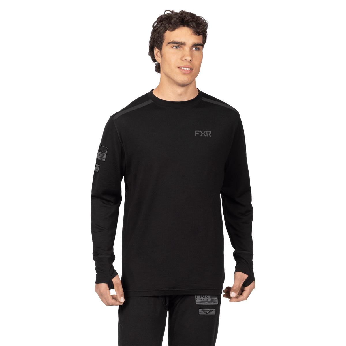 FXR Vapor Merino Long Sleeve - Black