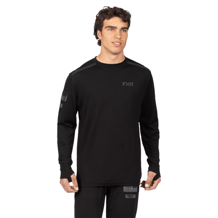 FXR Vapor Merino Long Sleeve - Black
