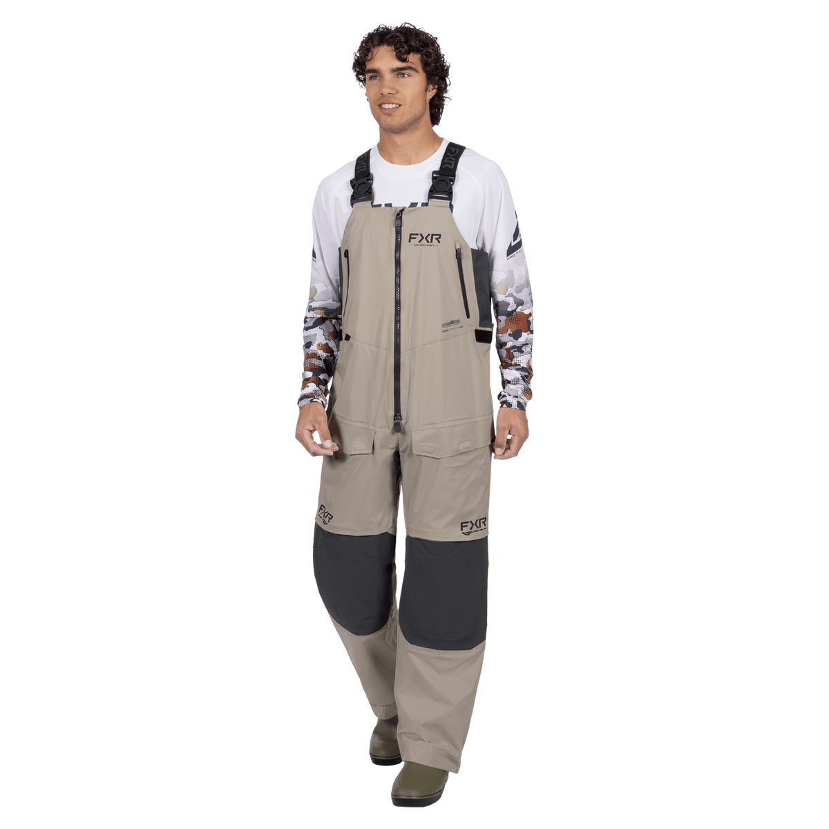 FXR Vapor Pro 3-Layer Bibs - Stone