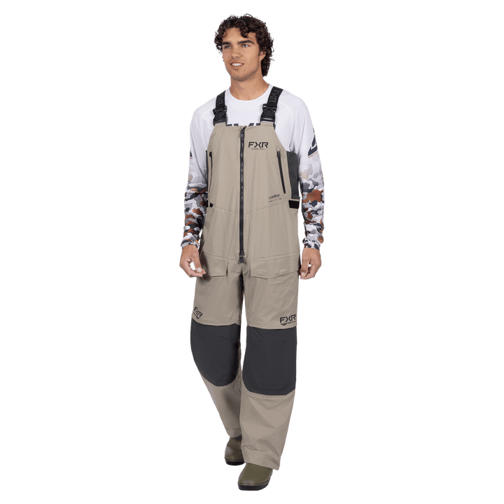 FXR Vapor Pro 3-Layer Bibs - Stone