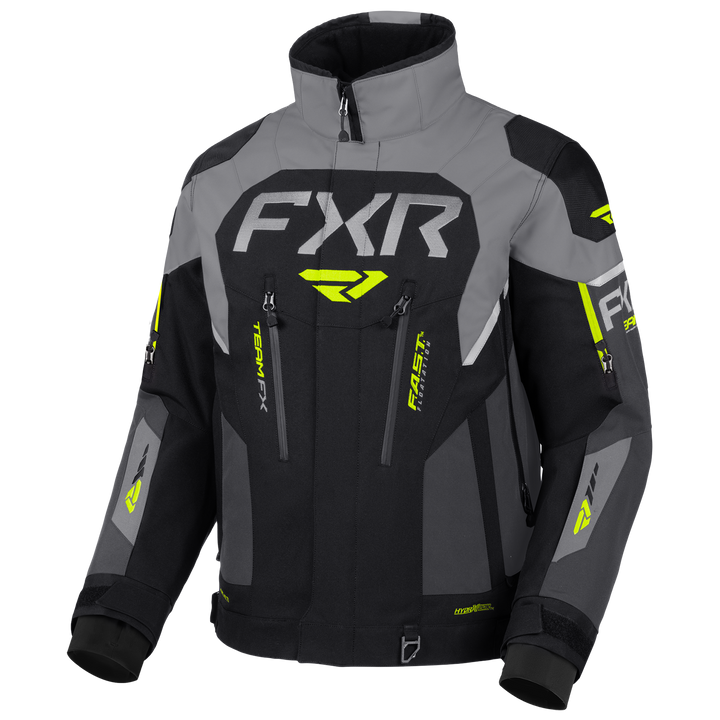 FXR Team FX 2-in-1 Jacket - Black/Hi-Vis