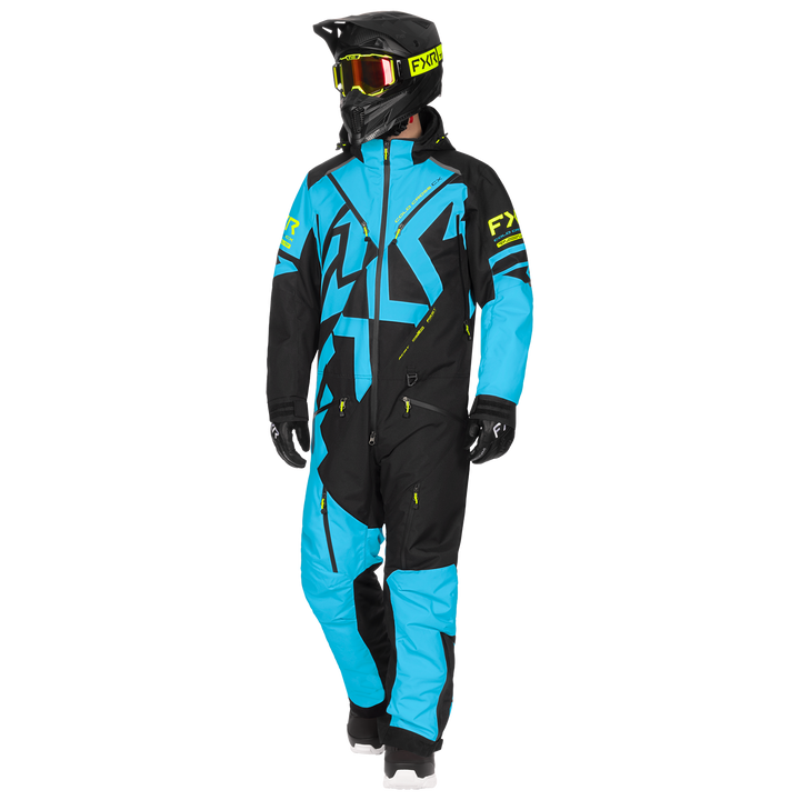 FXR Cold Cross CX F.A.S.T. Insulated Monosuit - Blue/Hi-Vis