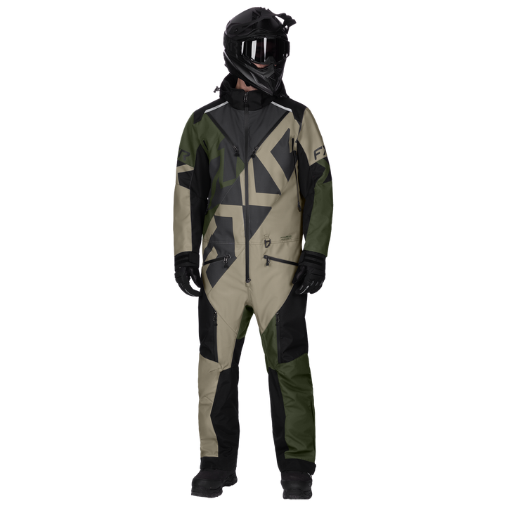 FXR Cold Cross CX Lite Monosuit - Army/Stone