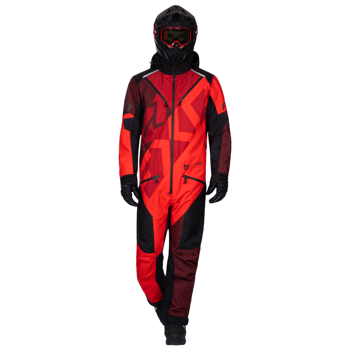 FXR Cold Cross CX Lite Monosuit - Red/Oxblood