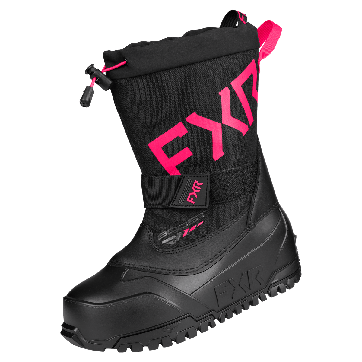 FXR Youth Boost Boot - Black/Razz