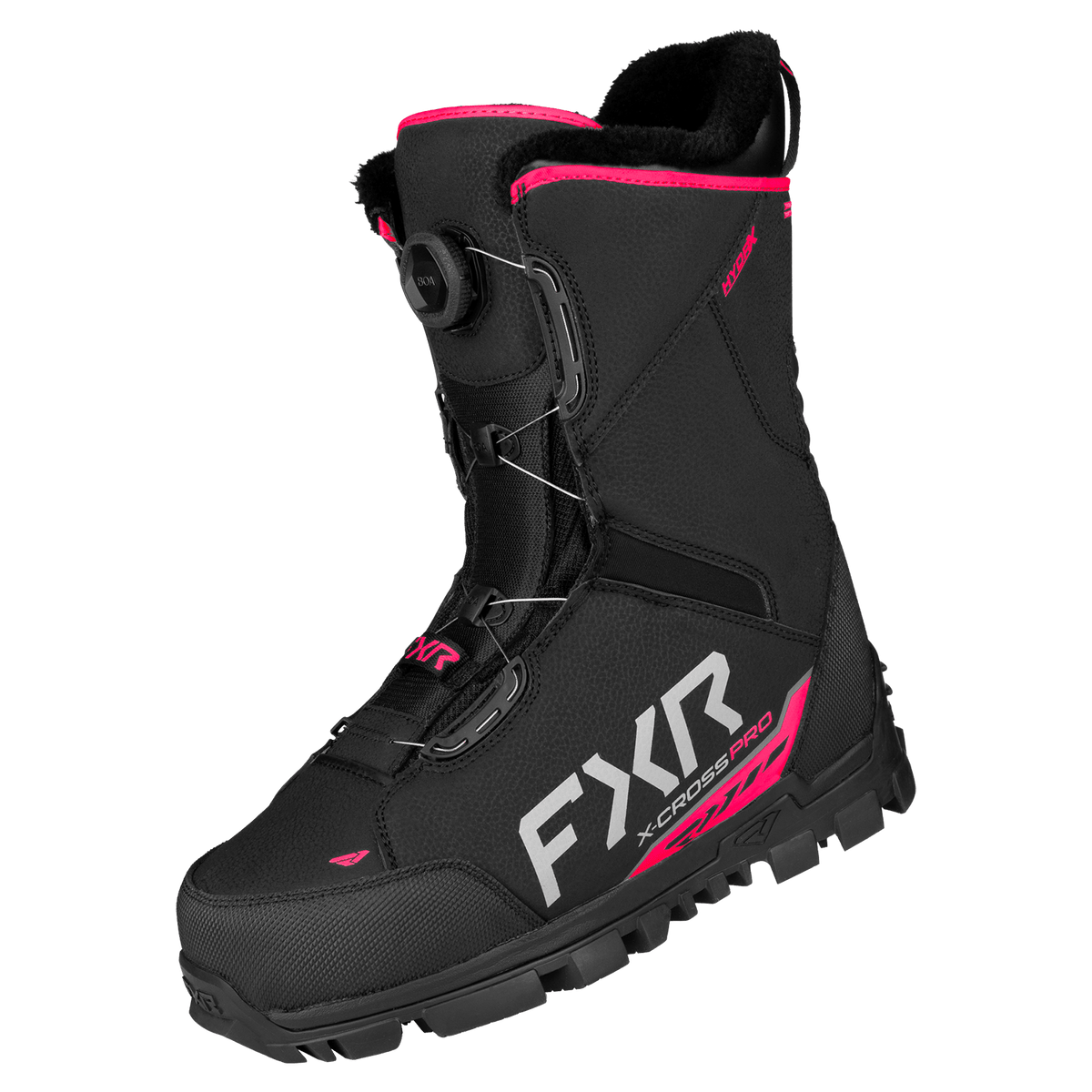 FXR X-Cross Pro BOA Boot - Black/Razz