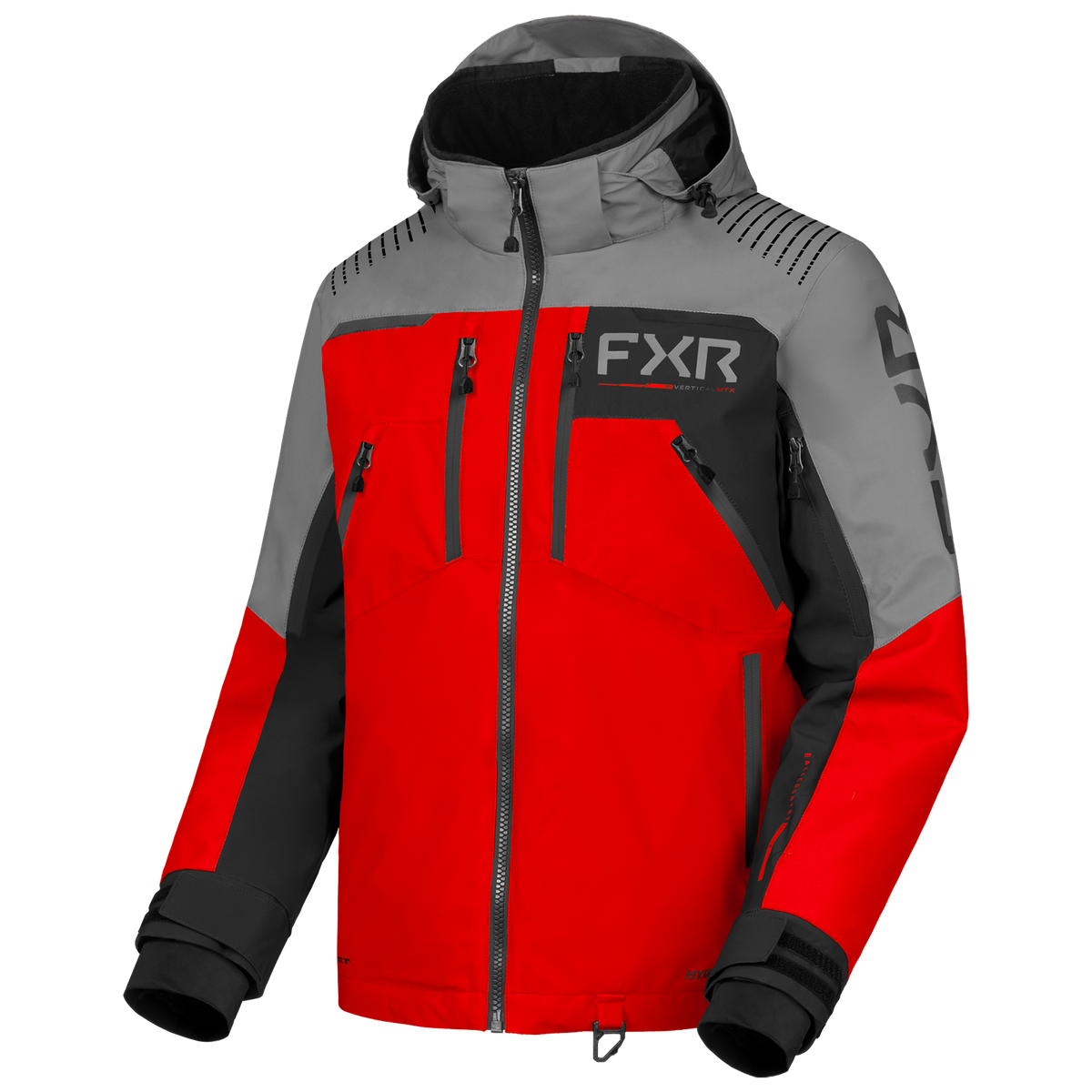 FXR Vertical MTX Jacket - Titanium/Red