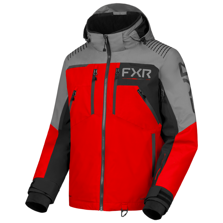 FXR Vertical MTX Jacket - Titanium/Red