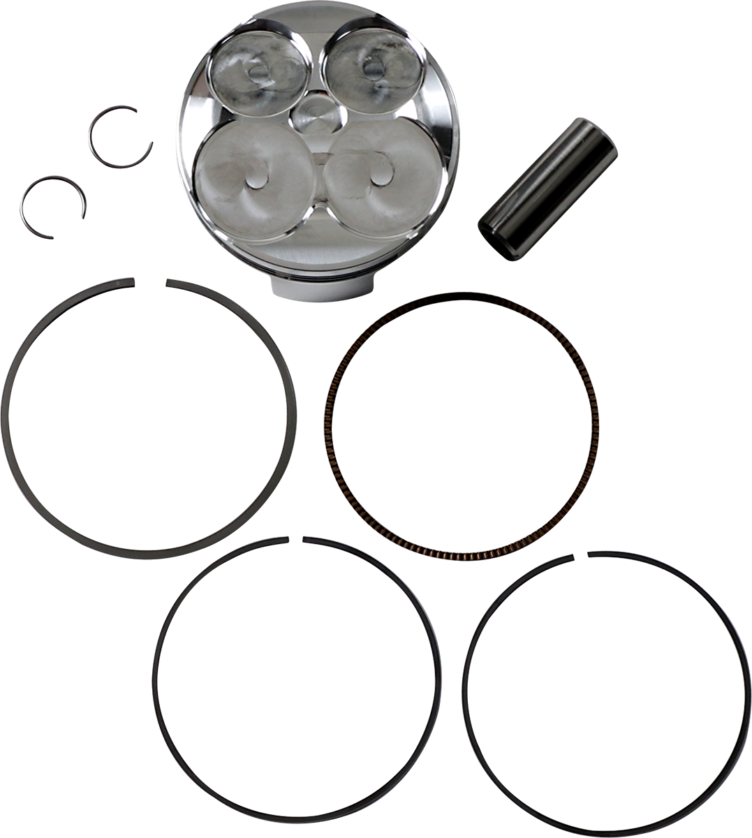 JE Pistons 299245 Piston Kit, 77.00 mm, 14.2:1 Compression Ratio for Suzuki