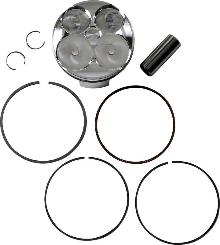 JE Pistons 299245 Piston Kit, 77.00 mm, 14.2:1 Compression Ratio for Suzuki
