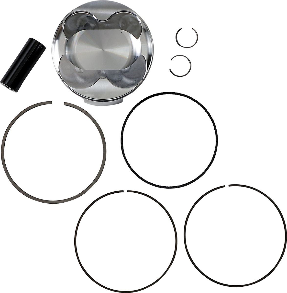 JE Pistons 345054 Piston Kit, 96.00 mm Bore, 13.5:1 Compression Ratio for Honda