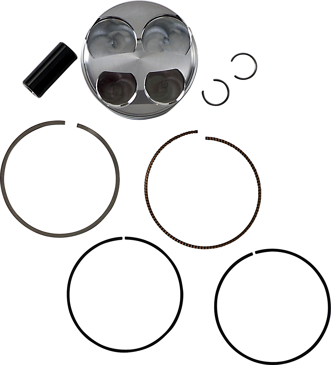 JE Pistons 345200 Piston Kit, 77.00 mm, 14.0:1 Compression Ratio for Kawasaki