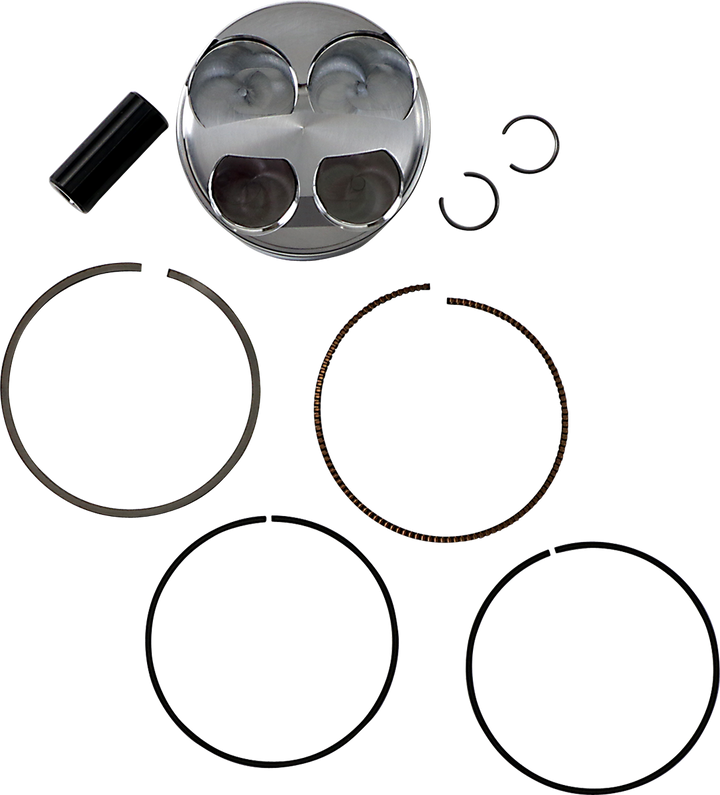 JE Pistons 345200 Piston Kit, 77.00 mm, 14.0:1 Compression Ratio for Kawasaki