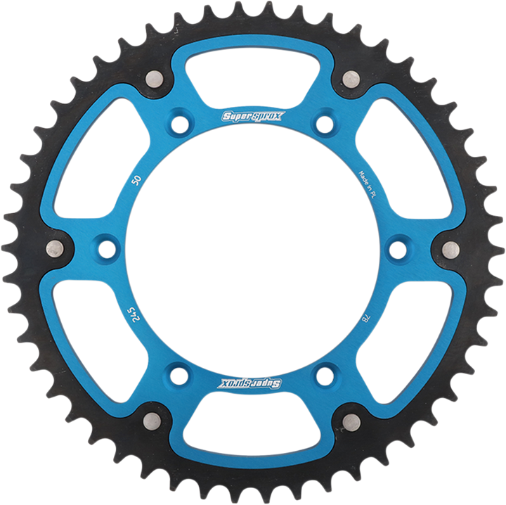 Supersprox Stealth Rear Sprocket RST-245-50-BLU, 50-Tooth Blue for Yamaha