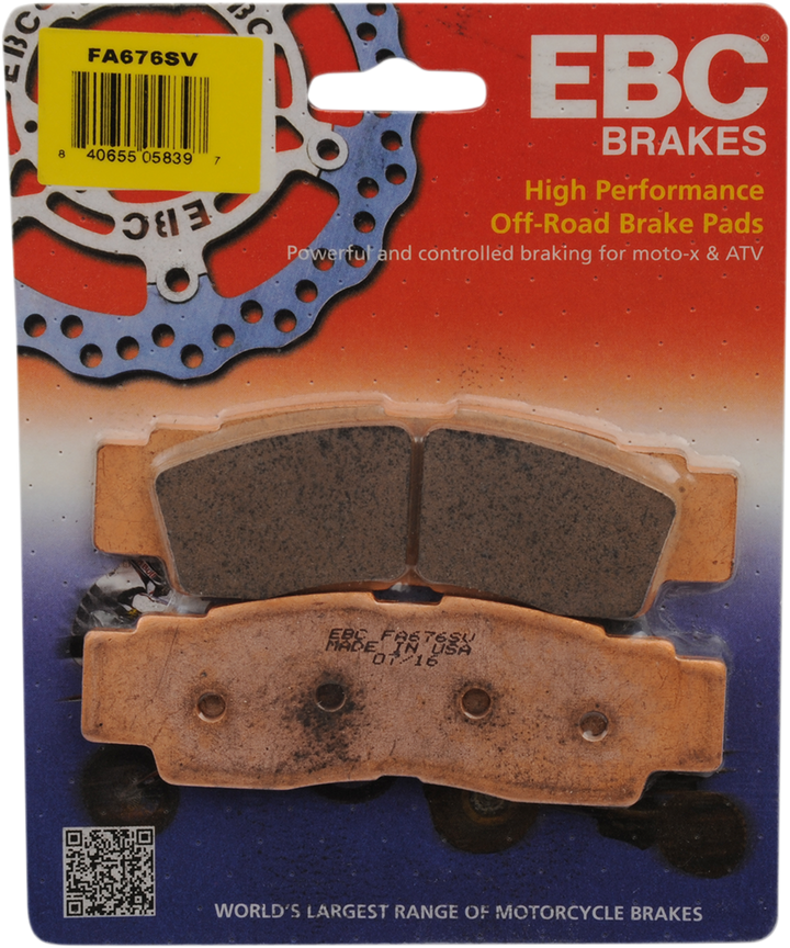EBC SV Severe Duty Brake Pads FA676SV
