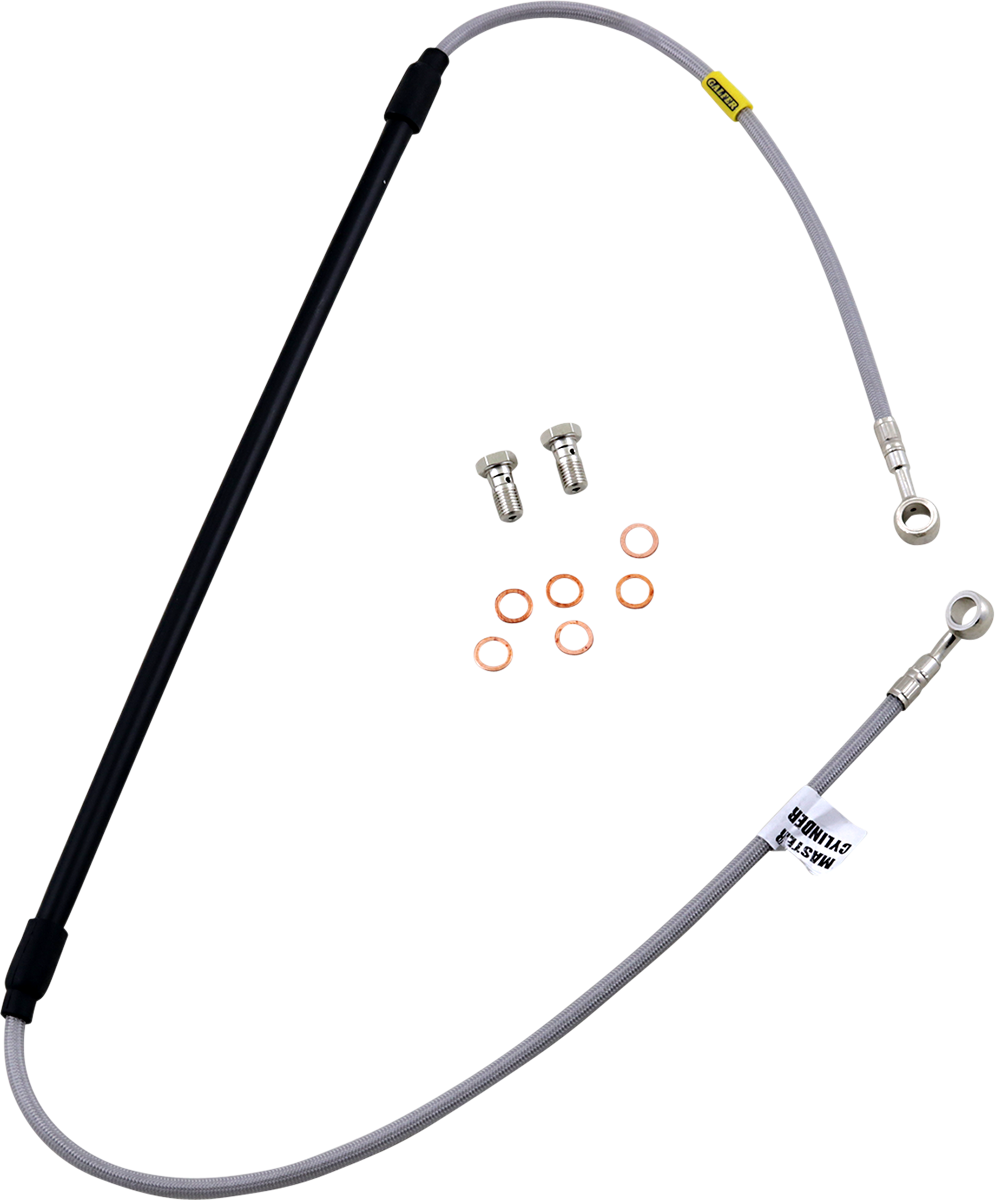 GBRAKES FK003D480-1 Stainless Steel Braided Brake Line Kit