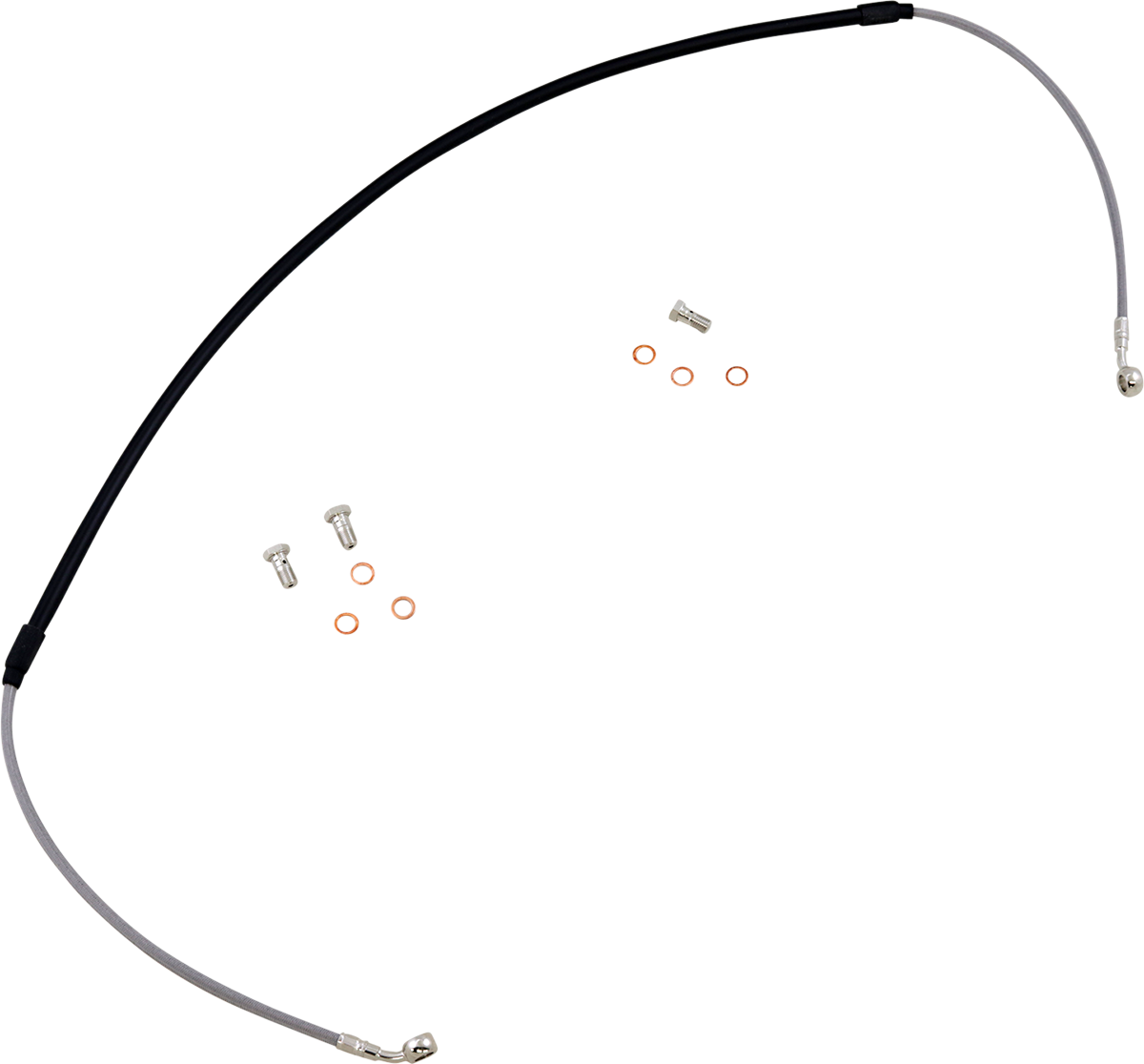 GBRAKES Stainless Steel Braided Brake Line Kit FK003D79-1