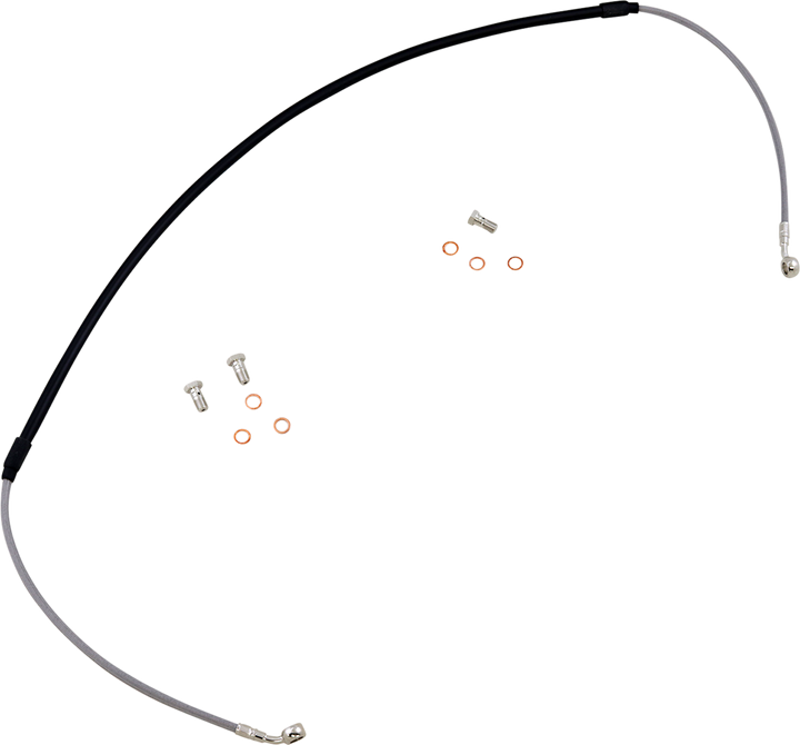 GBRAKES Stainless Steel Braided Brake Line Kit FK003D79-1