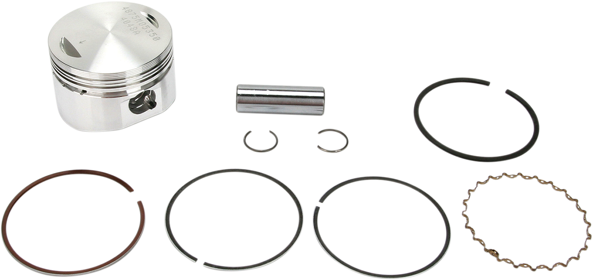 WISECO 4875M05350 Forged Piston Kit, 53.50 mm for Kawasaki and Suzuki