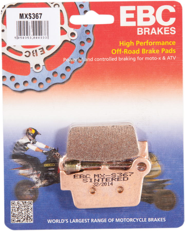 EBC MXS367 High-Performance Sintered Bronze Race Brake Pads