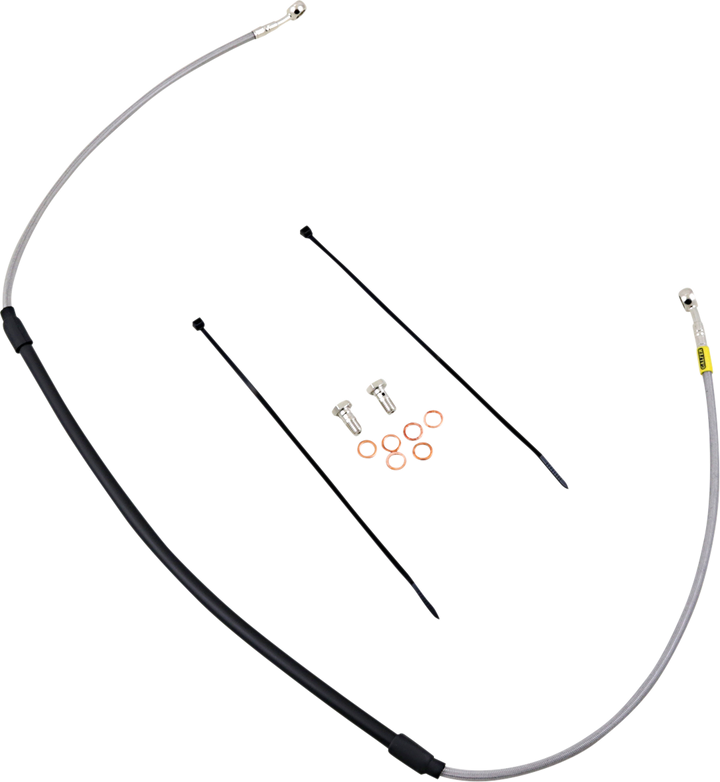 GBRAKES FK003D126CR Stainless Steel Braided Brake Line Kit