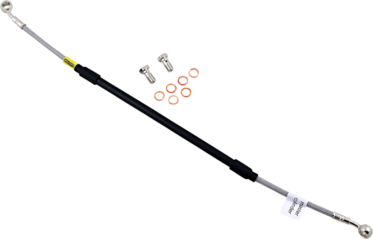 GBRAKES FK003D141R Stainless Steel Braided Brake Line Kit