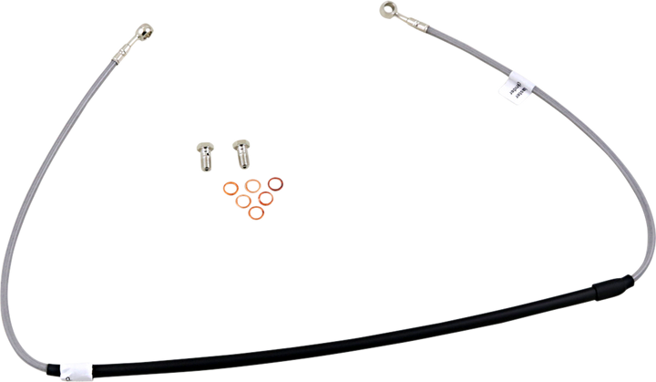 GBRAKES FK003D344CR Stainless Steel Braided Brake Line Kit