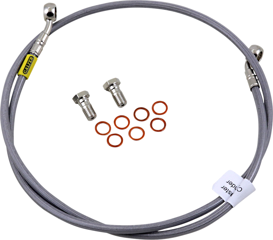 GBRAKES Stainless Steel Braided Brake Line Kit FK003D597-1