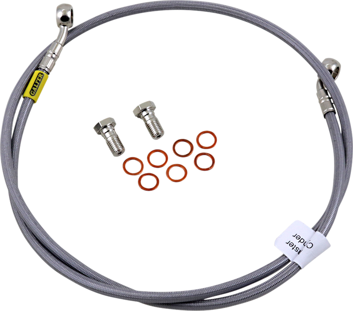GBRAKES Stainless Steel Braided Brake Line Kit FK003D597-1