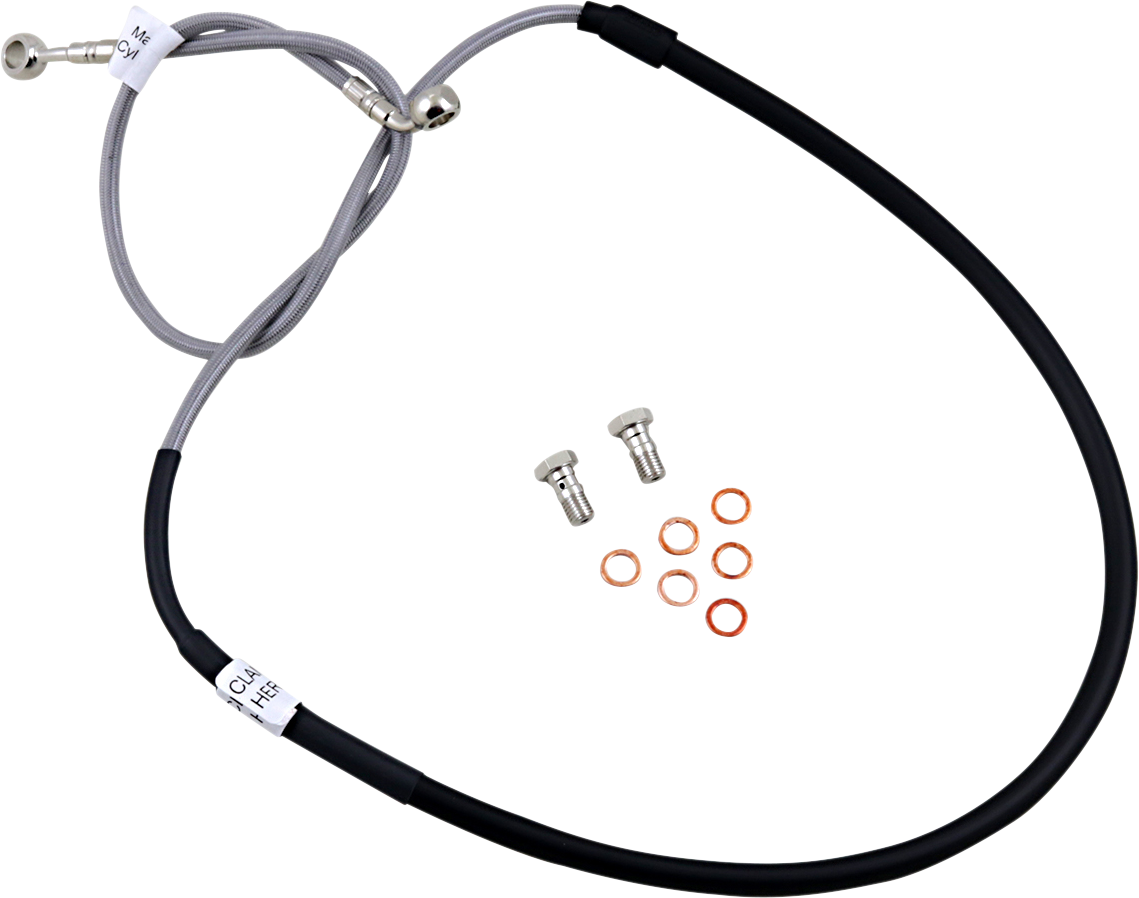 GBRAKES Stainless Steel Braided Brake Line Kit FK003D962-1